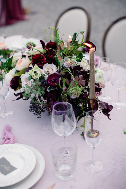 Moody wedding flowers Inspiration
