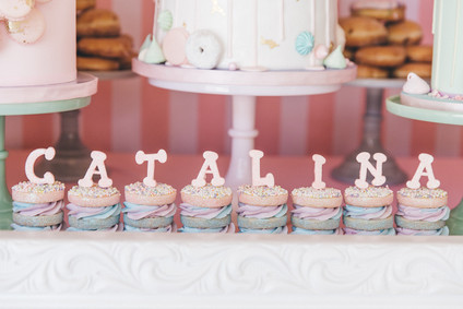 Pastel bakery 1st birthday party Inspiration
