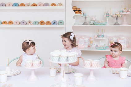 Pastel bakery 1st birthday party Inspiration
