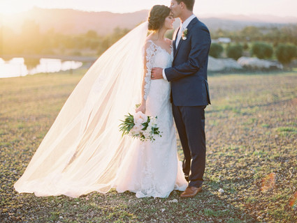Elegant wedding portrait