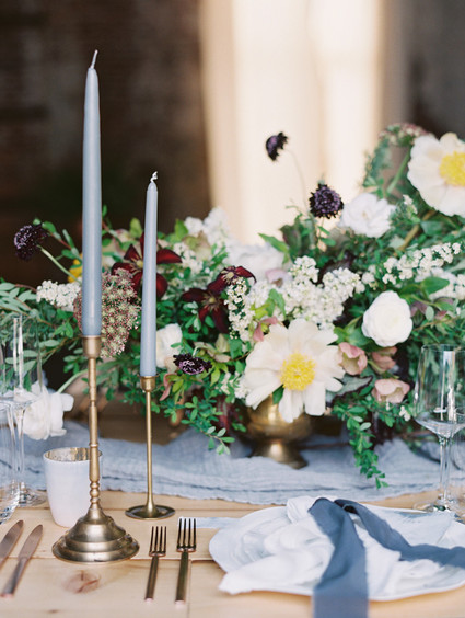 Blue tablescape