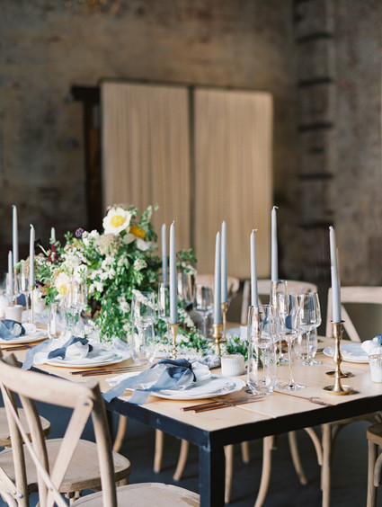 Blue tablescape