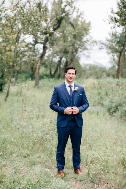 Navy groom
