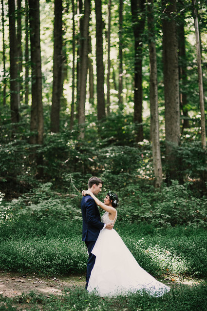 Bohemian wedding portrait