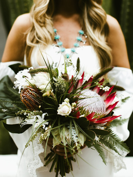 King protea bouquet
