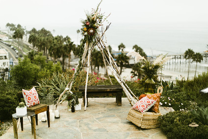 Bohemian wedding at Casa Romantica