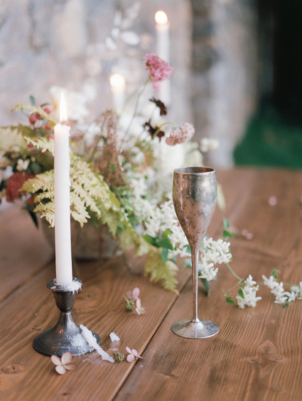 Romantic wedding inspiration at a castle