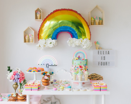 Rainbow girl's party