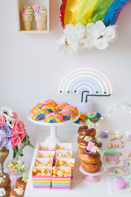 Rainbow girl's party