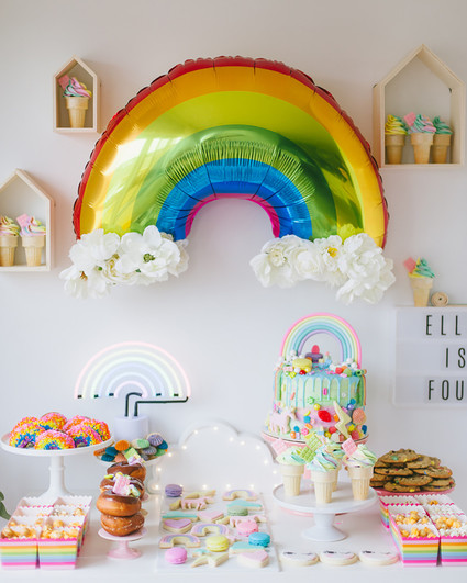 Rainbow girl's party