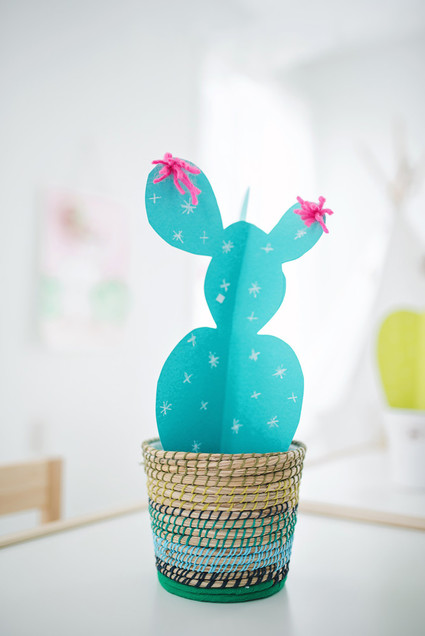 Modern cactus birthday party