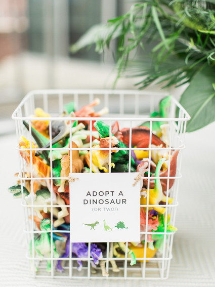 Modern dinosaur 1st birthday party