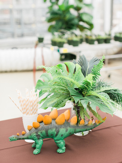 Modern dinosaur 1st birthday party