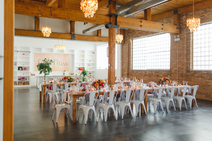 Bright floral baby shower