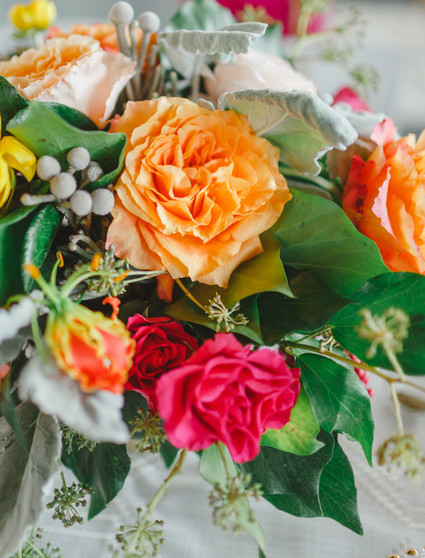 Bright floral baby shower