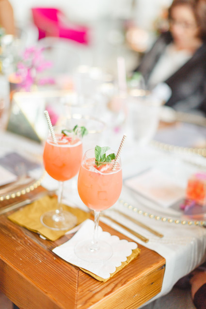 Bright floral baby shower