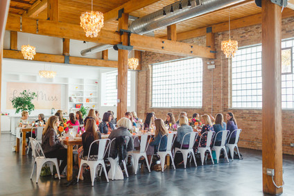 Bright floral baby shower