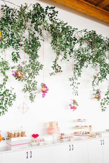 Bright floral baby shower