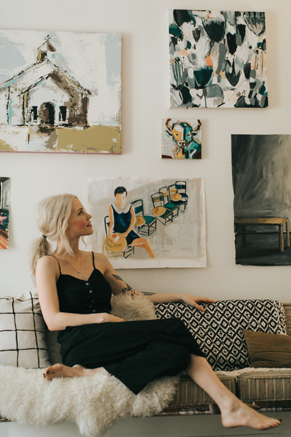 Artsy family home tour