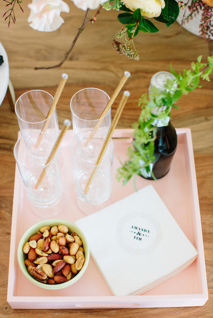 Pre-wedding bridal party snack bar