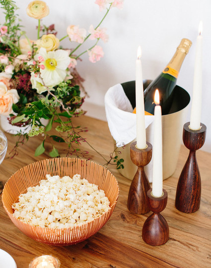 Pre-wedding bridal party snack bar