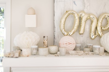 All white first birthday