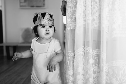 All white first birthday