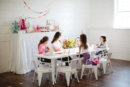 Spring floral unicorn birthday party Inspiration