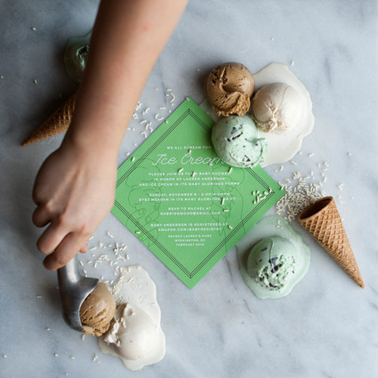 Ice cream baby shower