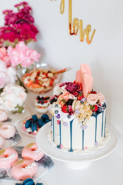 berries and blooms baby shower Inspiration