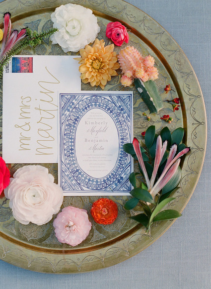 Colorful wedding invites