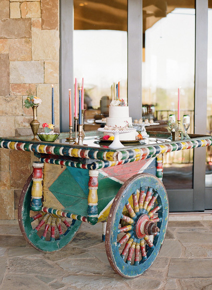 Colorful dessert table