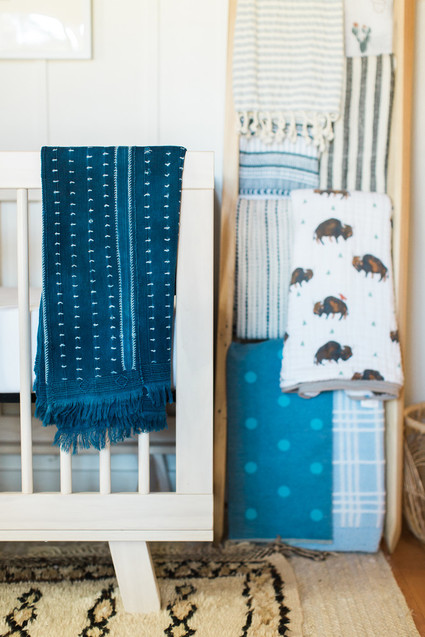Indigo boho boy's nursery