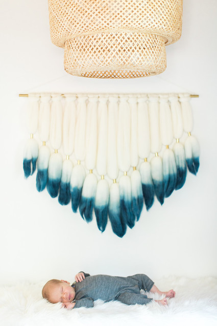 Indigo boho boy's nursery