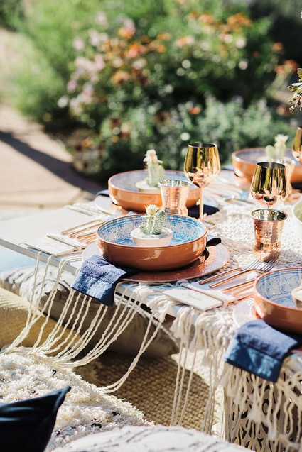 Boho place setting