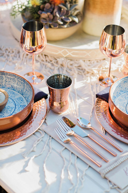 Copper glassware