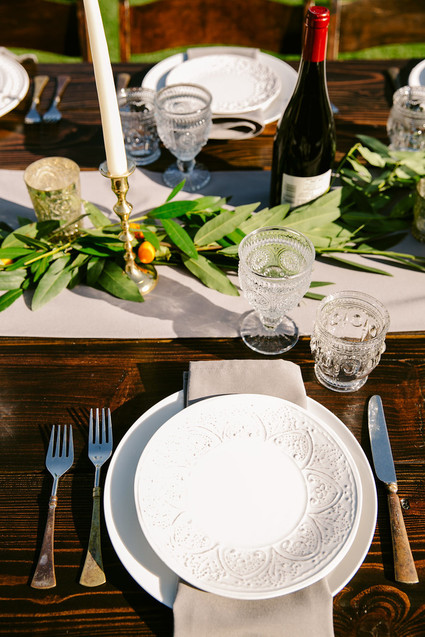 Desert place setting