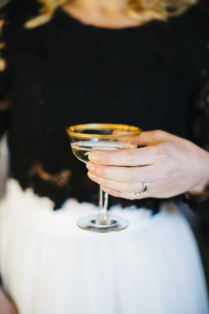 Gold rimmed glass