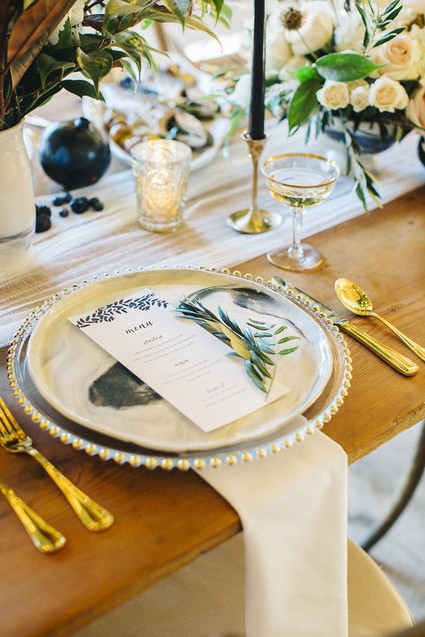 Modern fall place setting