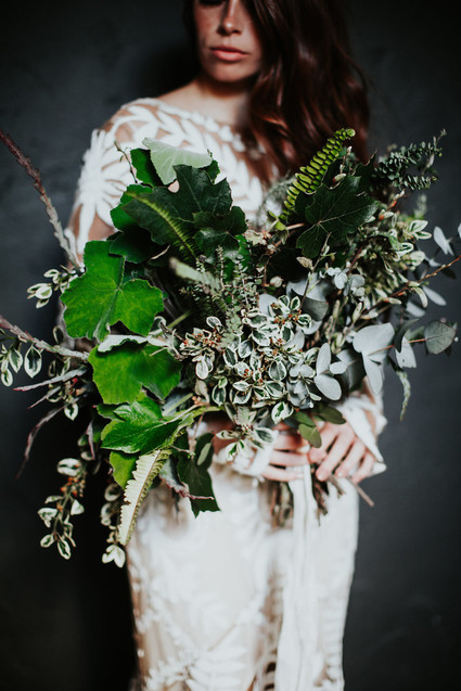 Greenery bridal bouquet