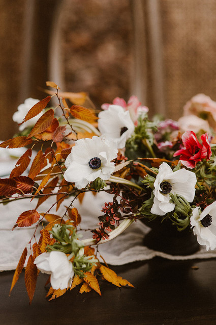 Anemone wedding florals