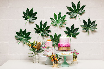 Tropical dessert table