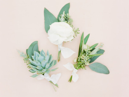 Succulent boutonniere