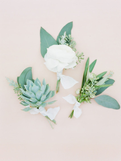 Succulent boutonniere