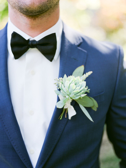 Succulent boutonniere