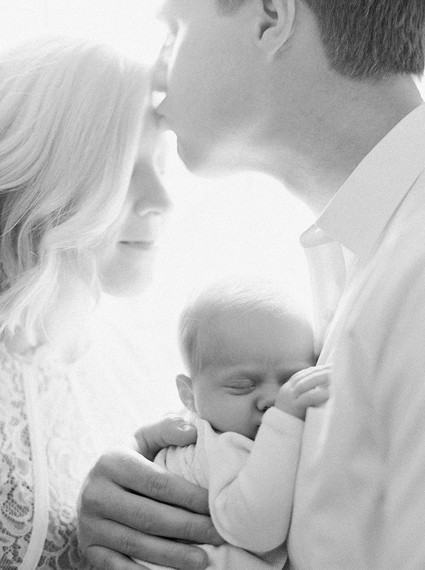 classic newborn photos on film