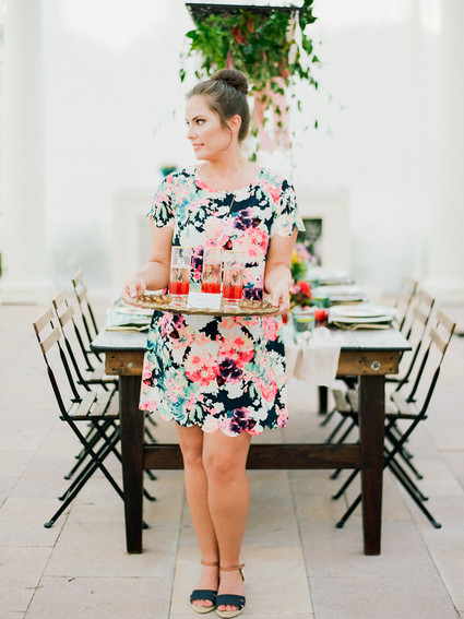 Bright Spring bridal shower brunch inspiration