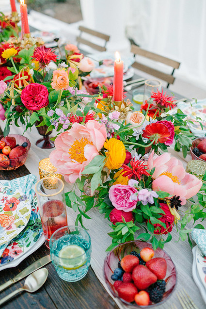 Peony centerpiece