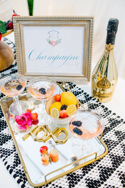 Champagne cocktails