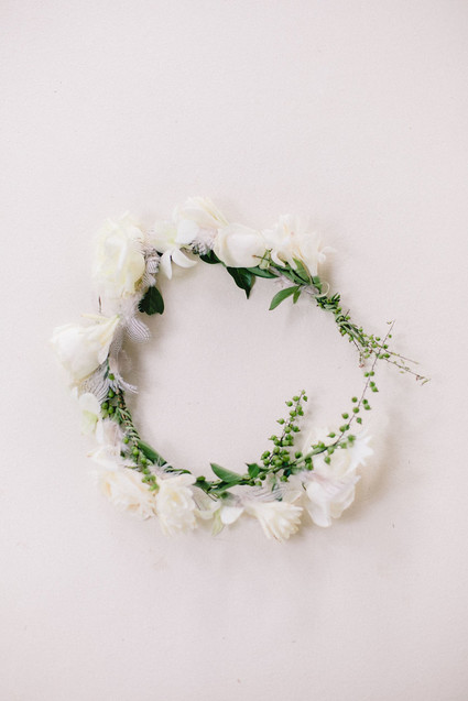 White floral crown